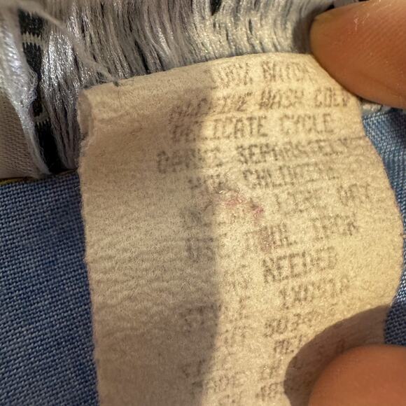 90s Connections Abstract Floral Button Up Shirt | Colorful Lemon Pop Art Blouse - Picture 4 of 4